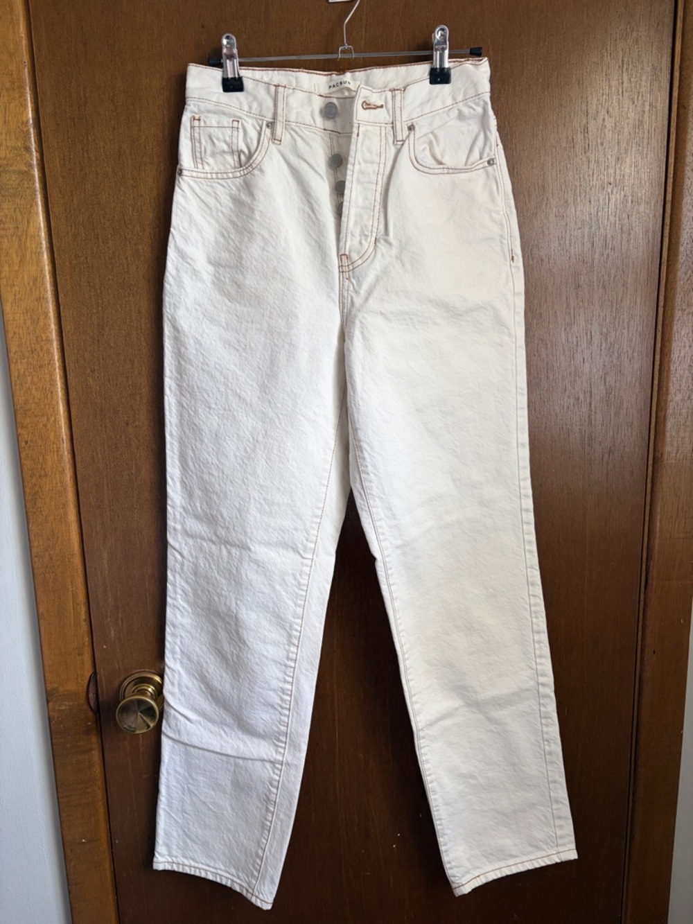 PacSun Cream Denim Pants